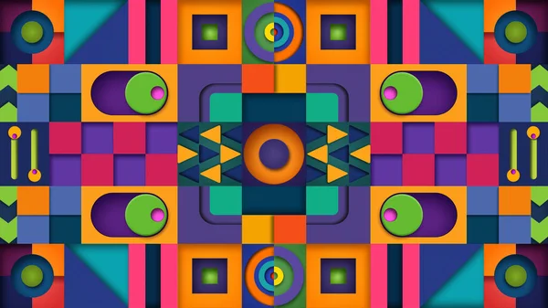 Renkli Soyut Şekil Geometrik 