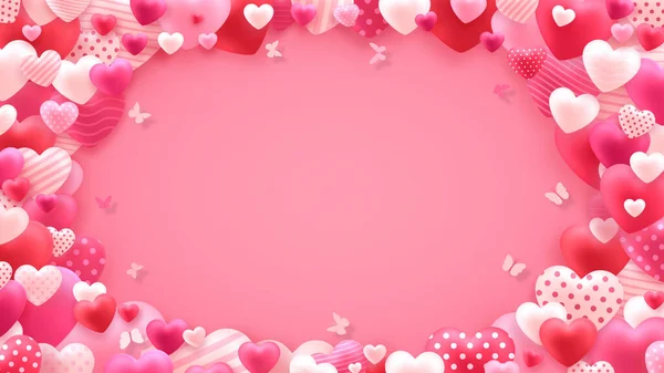 Sevgililer günü kalpleri arka plan