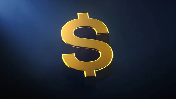 Altın Dolarlık İşaret Arkaplanı