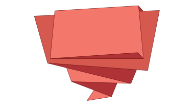 Origami metin sahibi pankartı