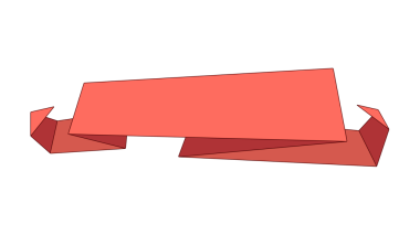 Origami metin sahibi pankartı