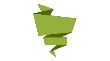 Origami metin sahibi pankartı