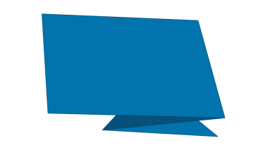 Origami metin sahibi pankartı