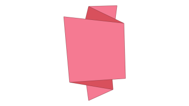 Origami metin sahibi pankartı