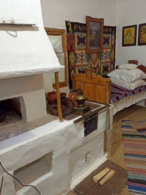 Geleneksel bir Ukrayna evi.