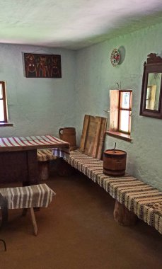 Eski Ukrayna evinin içi 
