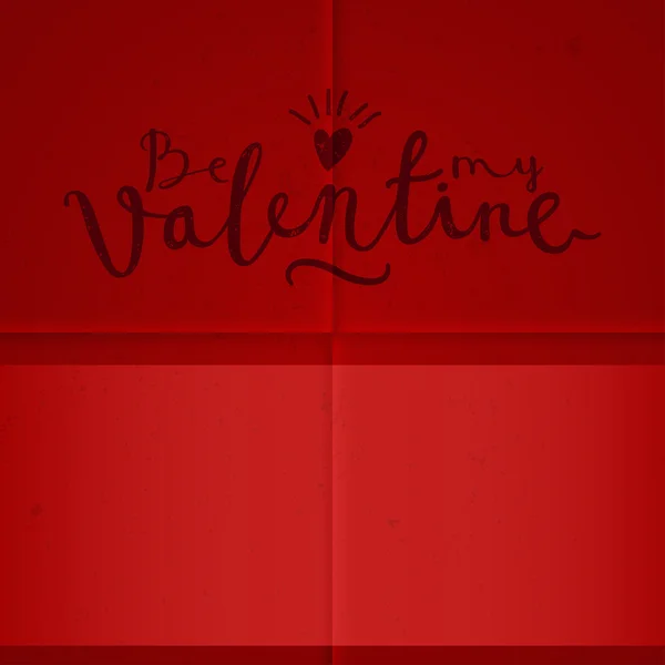 Ser mi tarjeta de San Valentín — Vector de stock