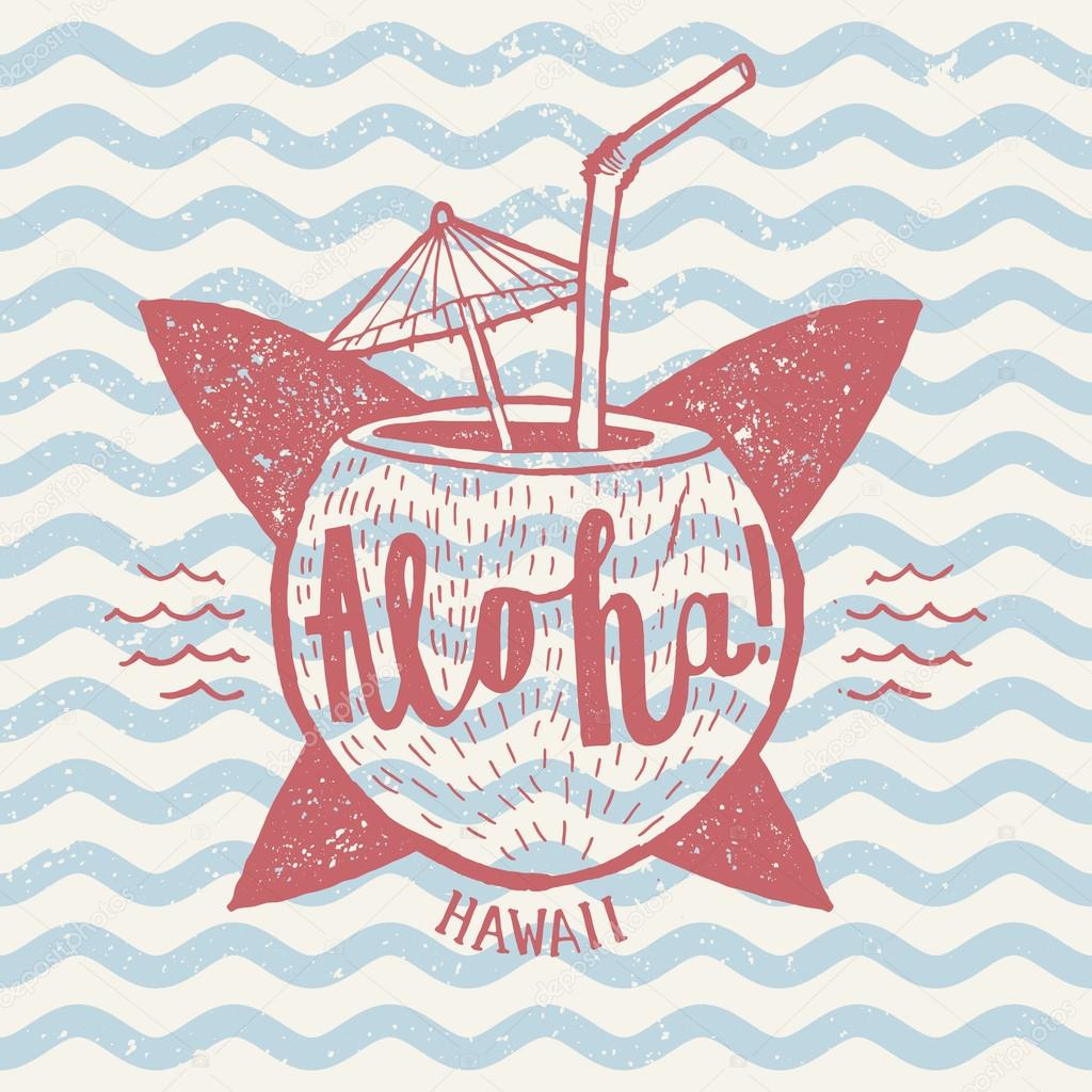 Aloha surfing sign