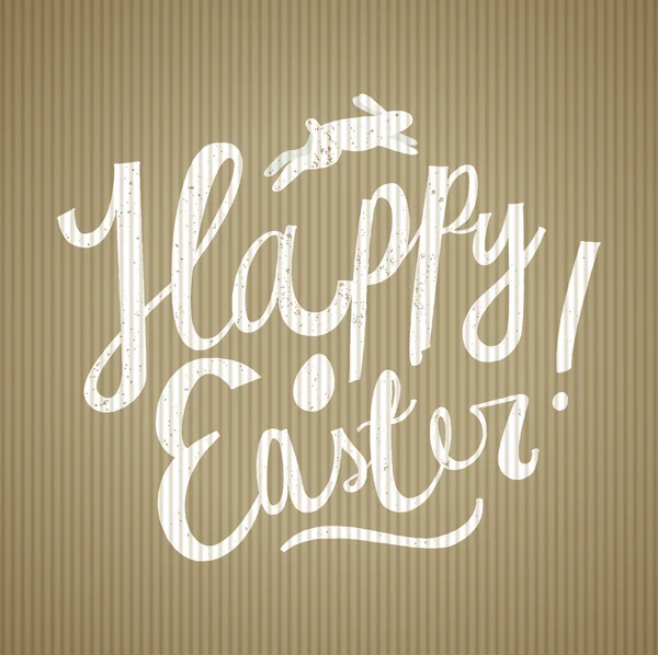 Joyeux Pâques calligraphie mignonne — Image vectorielle