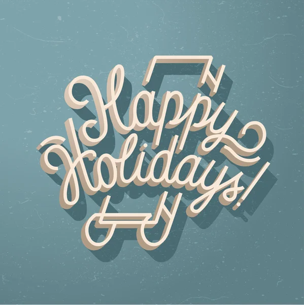 Joyeux Noël lettrage vintage — Image vectorielle