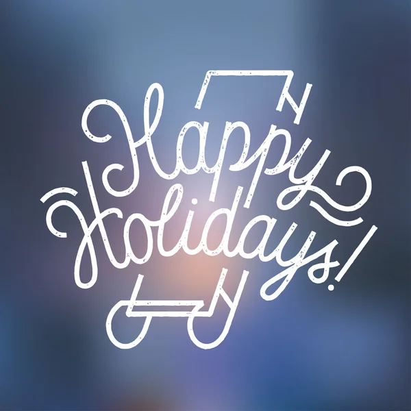 Felices Fiestas Lettering — Vector de stock