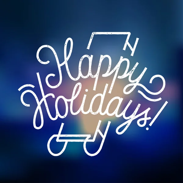 Felices Fiestas Lettering — Vector de stock