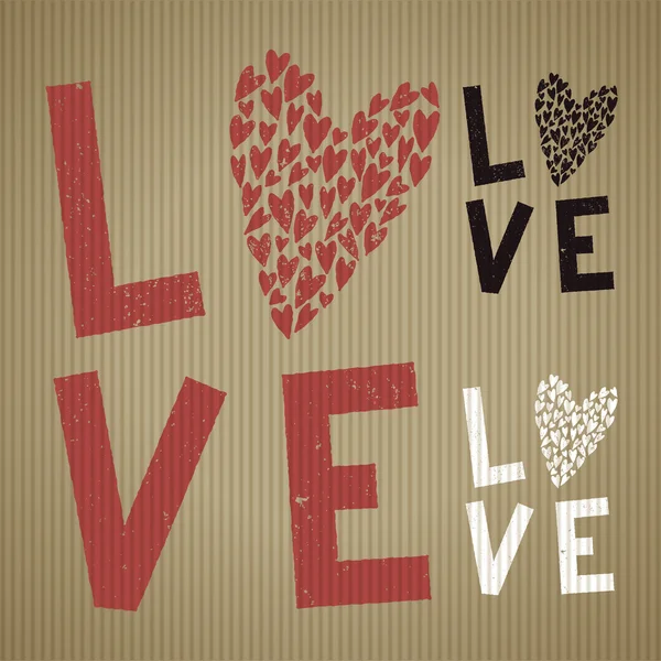 Valentine Love tisk — Stockový vektor
