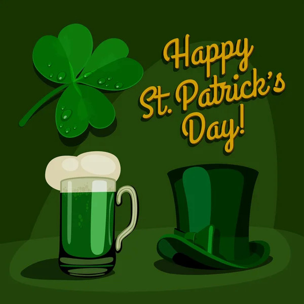 Joyeux saint patricks jour fixé — Image vectorielle