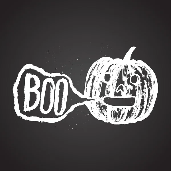 Halloween doodle pompoen — Stockvector