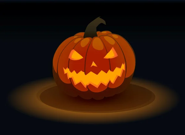 Eng jack o lantern pompoen — Stockvector