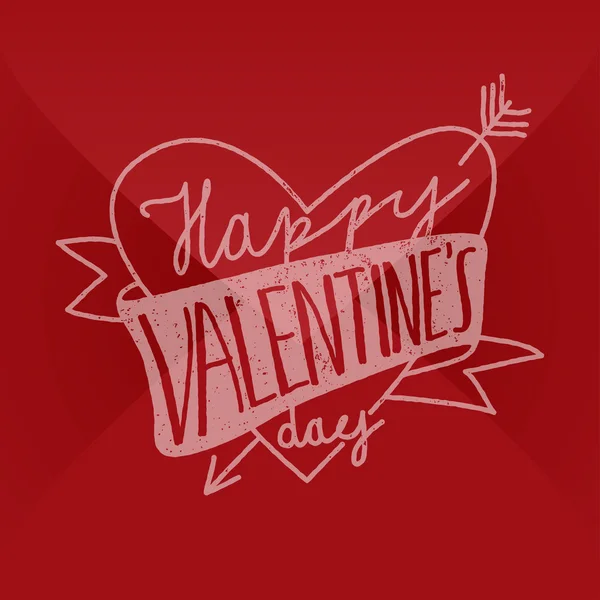 Happy valentines day card — Stock Vector