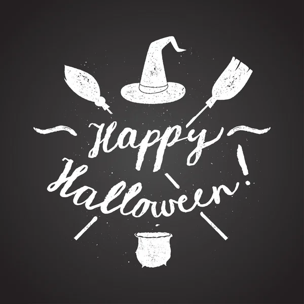 Happy halloween kaligrafii — Wektor stockowy