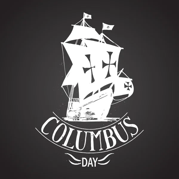 Columbus day bokstäver — Stock vektor