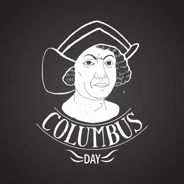 Letras del día de Colón — Vector de stock