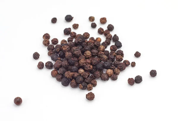 Black Pepper White Background Stock Image