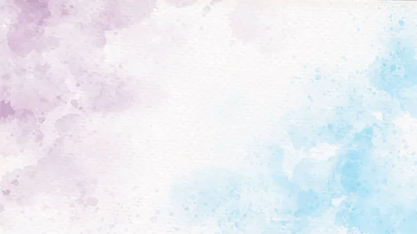 Mavi Mor Gökkuşağı Pastel Tek Boynuzlu Kız Suluboya Kağıt Soyut — Stok Vektör