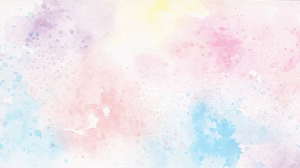 Rainbow Pastel Unicorn Candy Watercolor Paper Abstract Background — Stock Vector