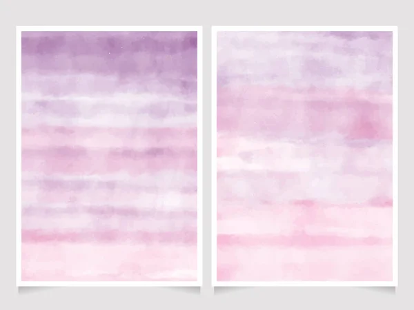 Abstraktes Rosa Und Lila Aquarell Hintergrund Für Hochzeitseinladungskarte 5X7 — Stockvektor