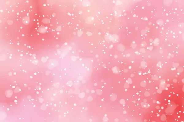 Acquerello Rosso Rosa San Valentino Bokeh Banner Sfondo — Vettoriale Stock
