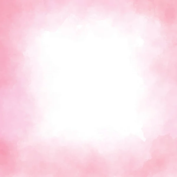 Розовый Акварельный Квадрат — стоковый вектор