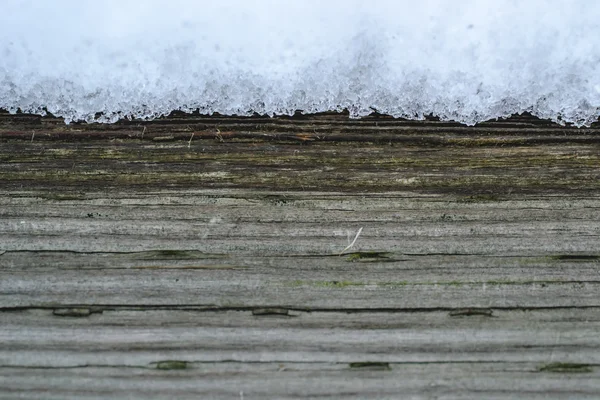 ahşap arka plan kar kış