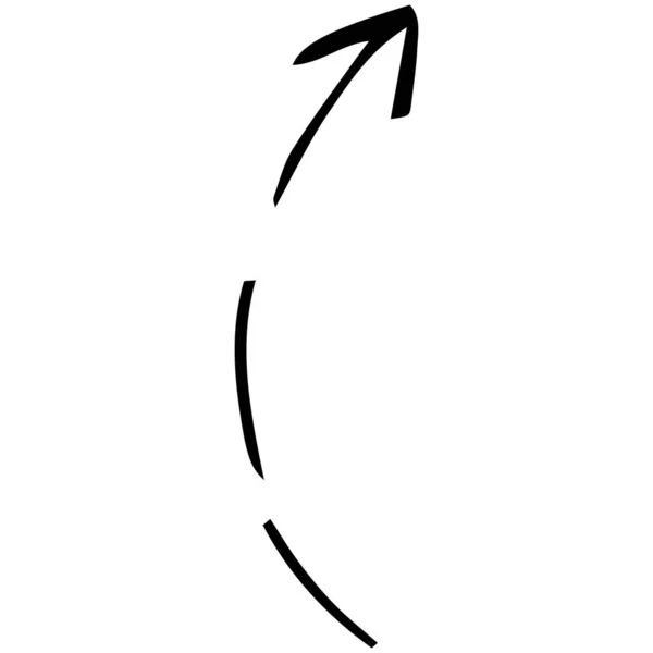 Vector Icon Hand Drawn Arrow Doodle — Stock Vector