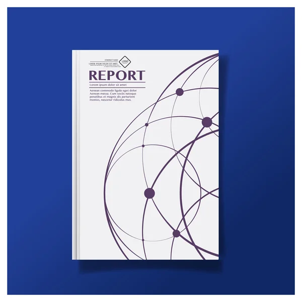 Business-Broschüre Flyer Cover-Design-Layout-Vorlage in DIN A4 Größe, mit erstklassiger Design-Vorlage Hintergrund, Vektor eps10. — Stockvektor