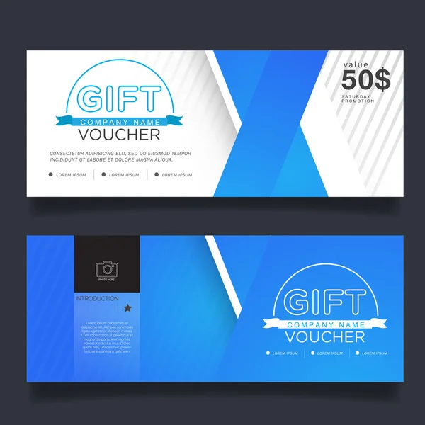 Gift Voucher Premier Color — Stock Vector