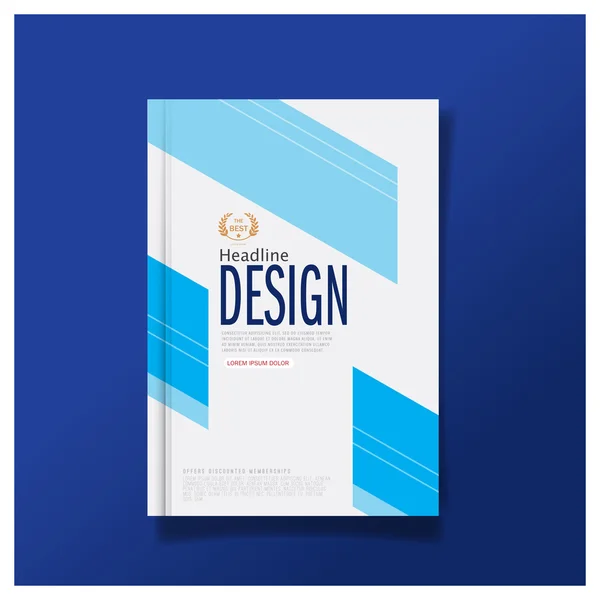 Modelo de layout de design de capa de folheto de negócios em tamanho A4, com plano de fundo de modelo de design Premier, vector eps10 . —  Vetores de Stock