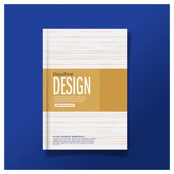 Шаблон оформления обложки бизнес-брошюры формата А4 — стоковый вектор