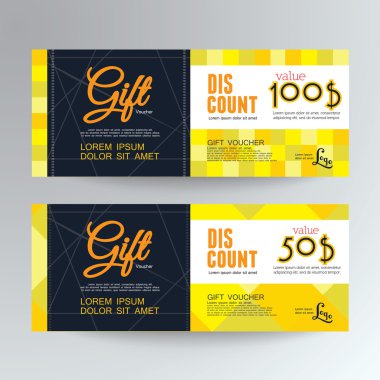 çeki, hediye çeki, kupon şablonu