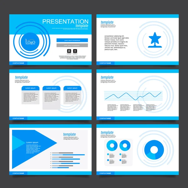 Präsentation Design Template Vektordesign. Vektorvorlage für die Präsentation — Stockvektor