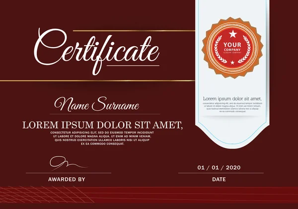 Certificaat van voltooiing frame — Stockvector