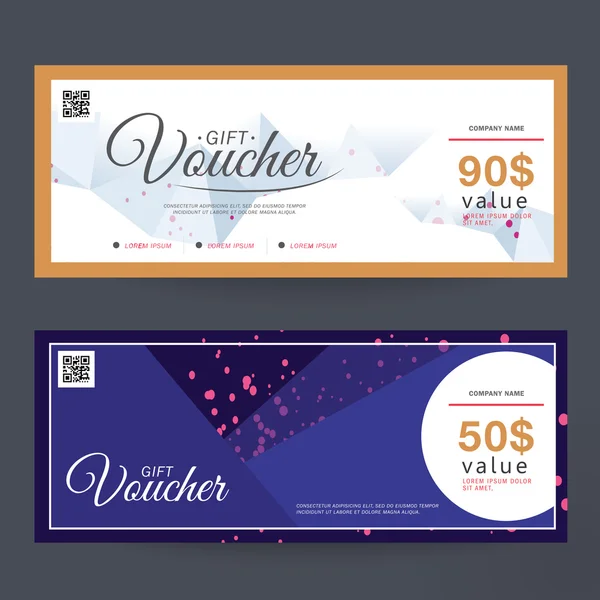 Cheque regalo Premier Color — Vector de stock