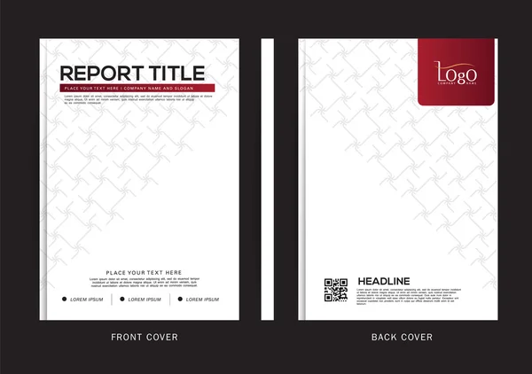 Diseño vectorial para informe de portada, folleto, volante, póster en tamaño A4 — Vector de stock