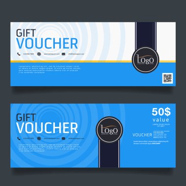 Hediye çeki renkli şablonu