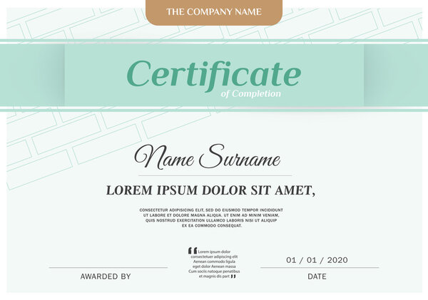 Certificate Design Template.