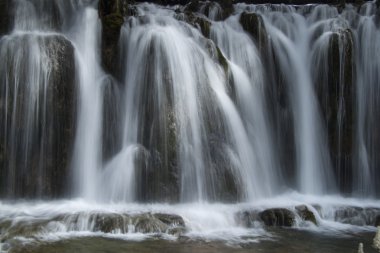 Güzel sahne Jiuzhaigou, Sichuan Eyaleti, Çin