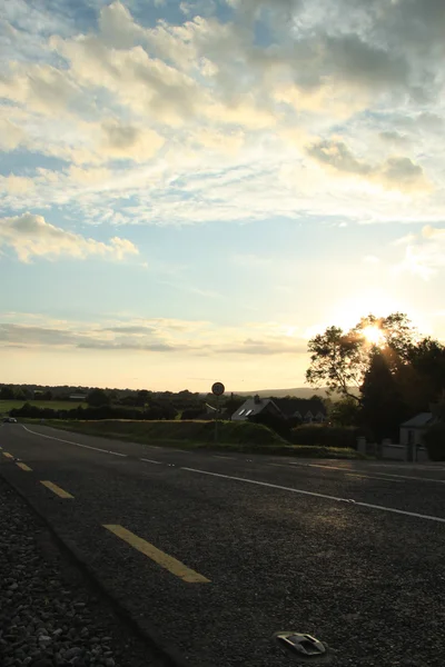 美丽的 countryroad 在爱尔兰 — 图库照片