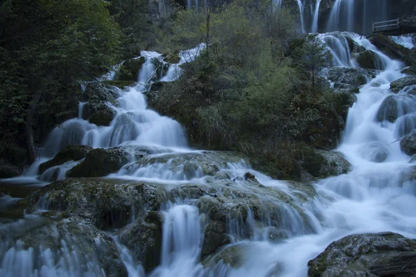 Güzel sahne Jiuzhaigou, Sichuan Eyaleti, Çin