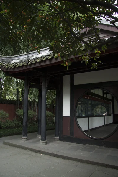 Belo Pavilhão no Templo do Marquês Wu — Fotografia de Stock