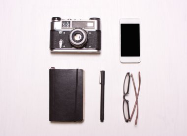 set hipster accessorieson