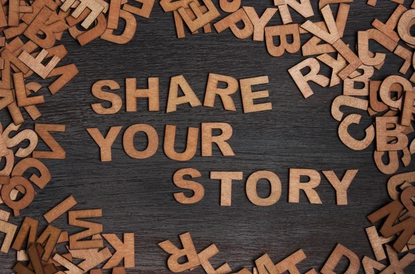 Condividere la tua storia — Foto Stock