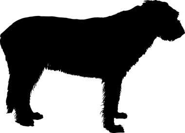 irish wolfhound vector silhouette clipart
